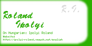 roland ipolyi business card